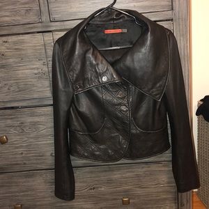 LIKE NEW Alice + Olivia Leather Jacket